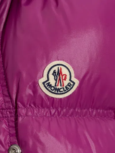 Moncler Tyrian Purple Nylon Pario Sleeveless Down Jacket In Purple