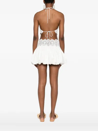 Retroféte Summer Halter Top In White