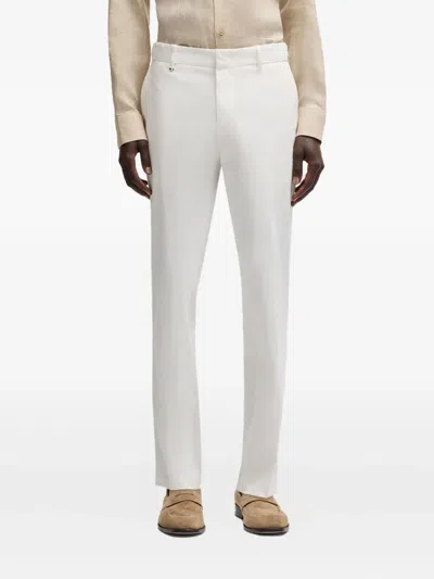Hugo Boss Tailored Trousers In White