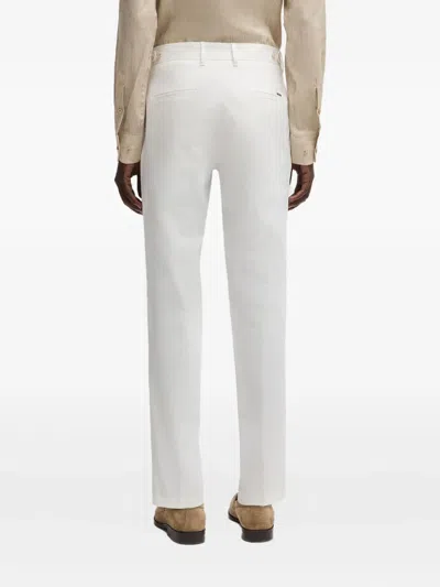 Hugo Boss Tailored Trousers In White