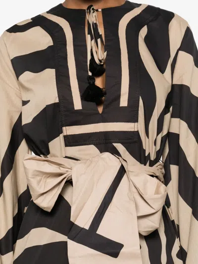 Johanna Ortiz Cruiser Printed Tunic Dress In Neutral