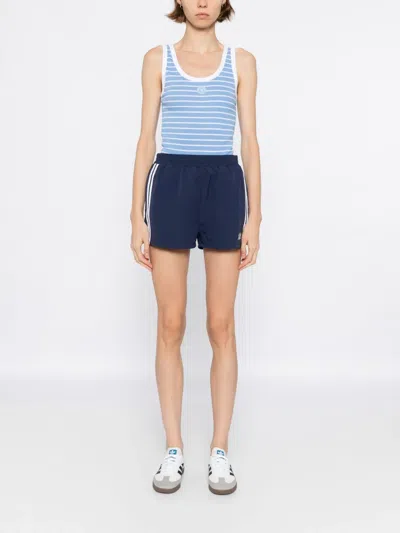 Sporty And Rich Sr Runner Track Short In Blue