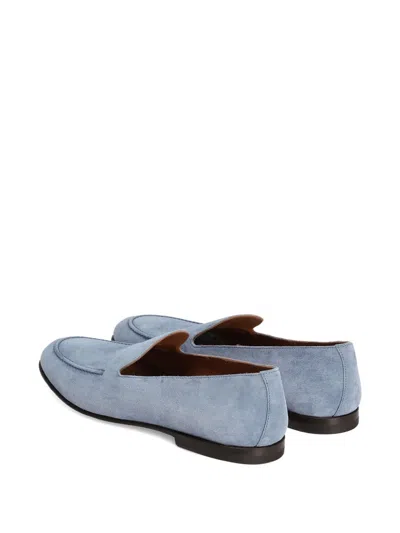 Dolce & Gabbana Suede Slip-on Loafers In Blue