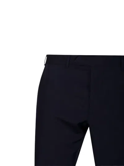 Santaniello Tailored Black Wool Suit In Black
