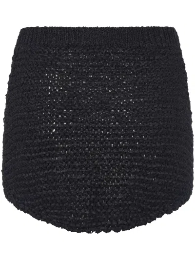 Philosophy Di Lorenzo Serafini Webbing Miniskirt In Black