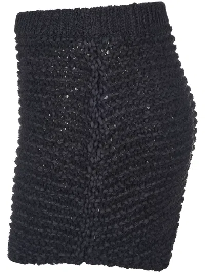 Philosophy Di Lorenzo Serafini Webbing Miniskirt In Black