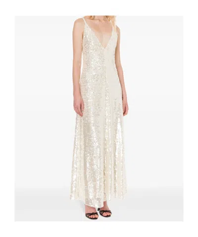 Philosophy Di Lorenzo Serafini Sequinned Gown Dress In Silver