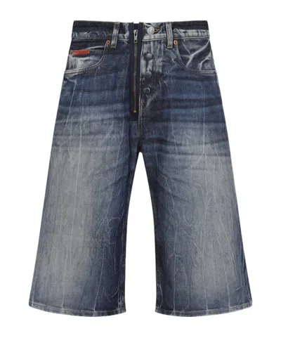 Martine Rose Zipper Denim Shorts