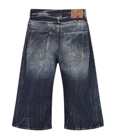 Martine Rose Zipper Denim Shorts