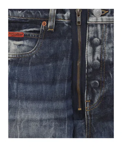 Martine Rose Zipper Denim Shorts