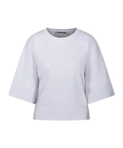 Darkpark Doyle Cropped Draped Short Sleeve Tee Clothing