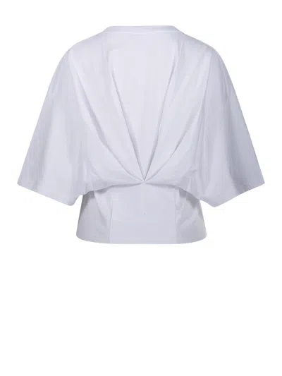 Darkpark Doyle Cropped Draped Short Sleeve Tee Clothing