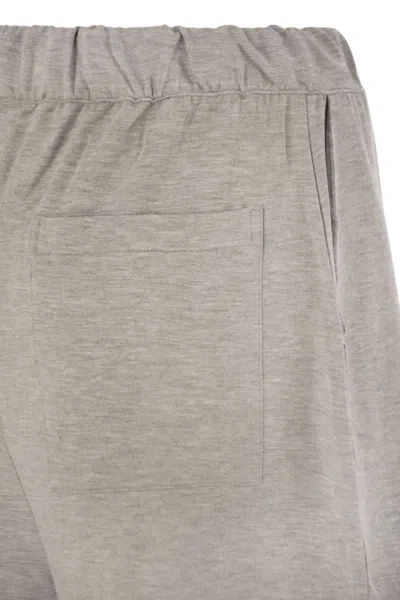 Majestic Shorts With Drawstring Waist In Neutral