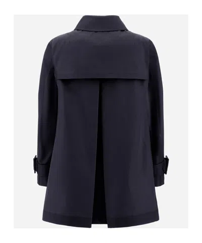 Herno Raincoat In Delon And Monogram In Blue