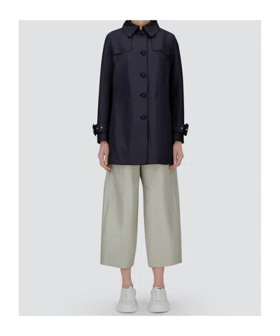 Herno Raincoat In Delon And Monogram In Blue