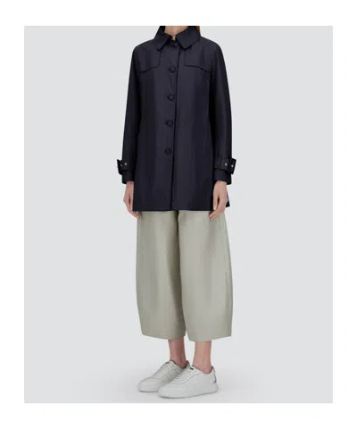Herno Raincoat In Delon And Monogram In Blue