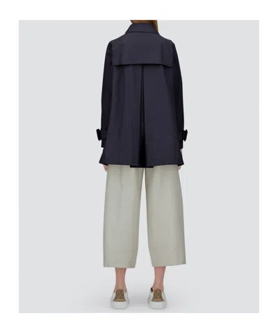 Herno Raincoat In Delon And Monogram In Blue