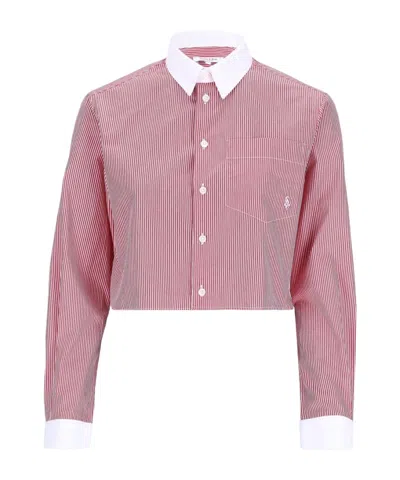Sporty And Rich Src Cropped Shirt In Pink