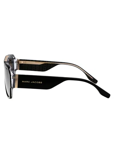 Marc Jacobs Eyewear Rectangular Frame Sunglasses In Black