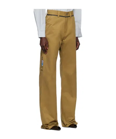 Martine Rose Khaki Carpenter Trousers In Brown