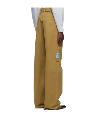 Martine Rose Khaki Carpenter Trousers In Brown