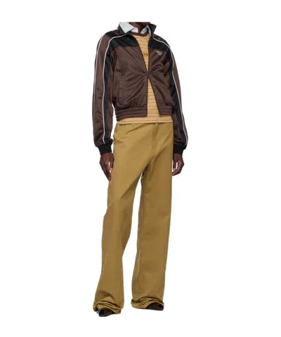 Martine Rose Khaki Carpenter Trousers In Brown