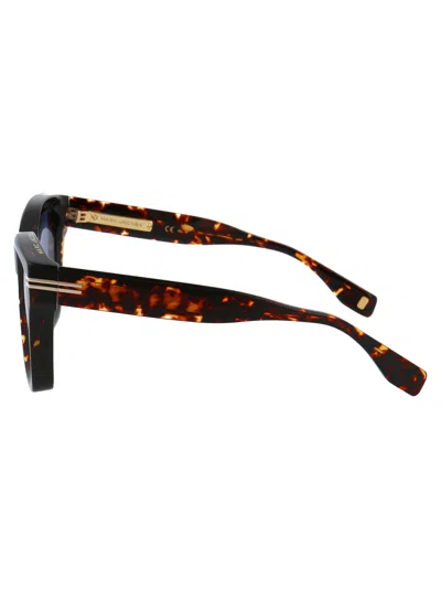 Marc Jacobs Havana Acetate Sunglasses In Brown