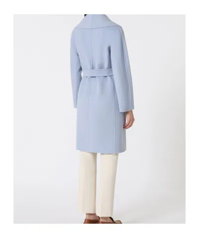 Max Mara 's  Messi Belted Coat In Blue