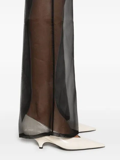 Oseree Crystal-embellished Wide-leg Trousers