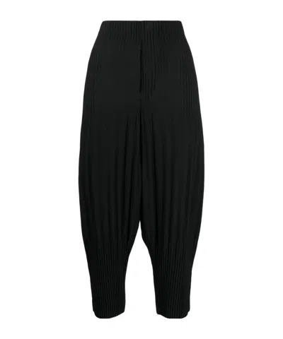 Issey Miyake Mc February Pleated Trousers In Black