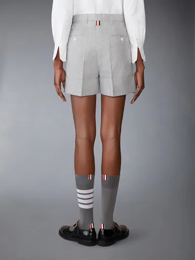 Thom Browne Pinstripe Shorts In Gray