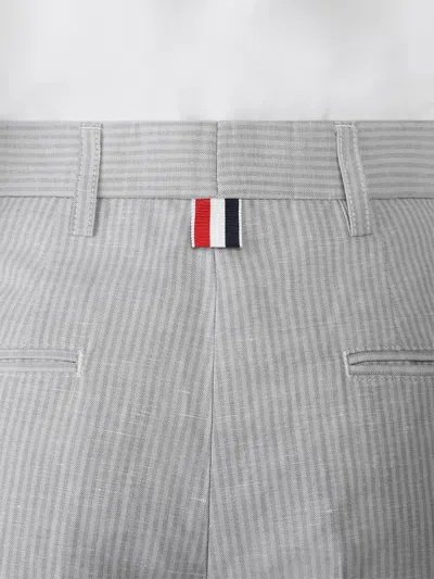 Thom Browne Pinstripe Shorts In Gray