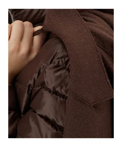 Herno Double-layered Coat In Brown