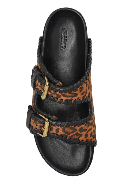 Isabel Marant Leopard Print Leather Sandals