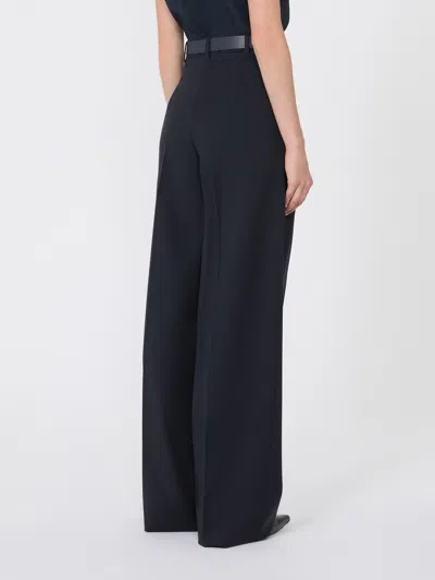 Max Mara Woollen Cloth Trousers In Black