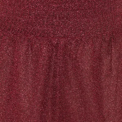 Oseree Womens Burgundy Lumiere Metallic Woven Shorts In Burgundy