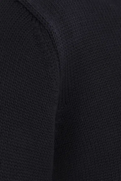 Roberto Collina Crewneck Knitted Sweater In Blue