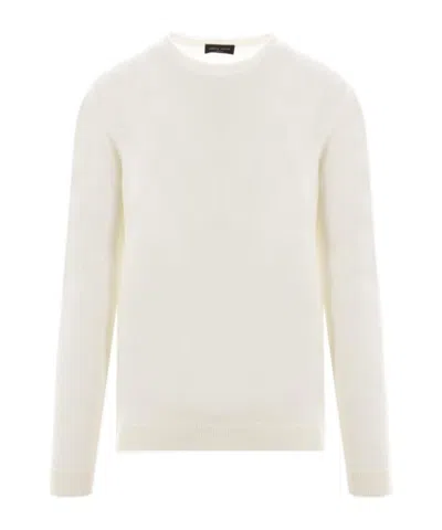 Roberto Collina Man Sweater Ivory Size 42 Merino Wool In White