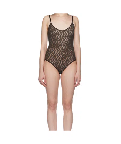 Baserange Brown Musial Bodysuit In Brown