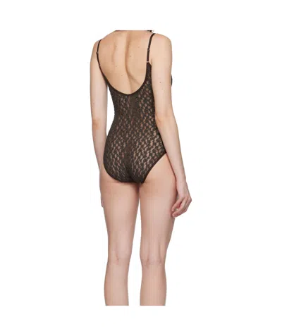 Baserange Brown Musial Bodysuit In Brown