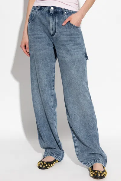 Isabel Marant Jeans With Belt Loops In Blue