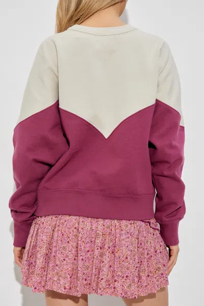 Isabel Marant Étoile Isabel Marant Etoile Two-tone Cotton Blend Houston Sweatshirt