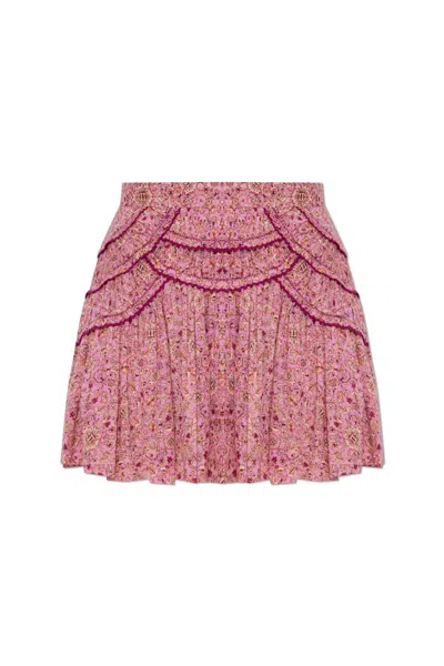 Isabel Marant Étoile Ceola Ruffled Printed Mini Skirt
