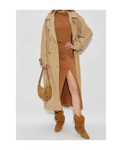 Isabel Marant Nadela Gathered Cotton Maxi Dress