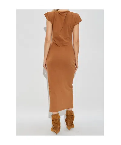 Isabel Marant Nadela Gathered Cotton Maxi Dress