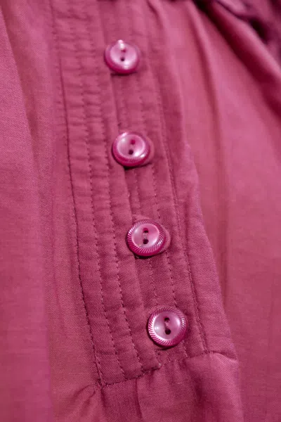 Isabel Marant Étoile Carmen Crop Ruffle Top In Pink
