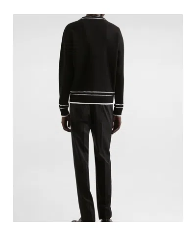 Dolce & Gabbana Cotton-piqué Cardigan In Black