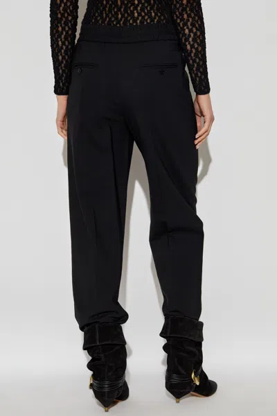 Isabel Marant Elastic Waist Casual Pants In Black