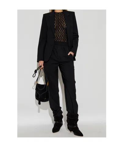Isabel Marant Elastic Waist Casual Pants In Black