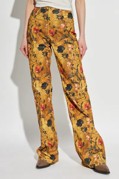 R13 Floral Pattern Track Pants